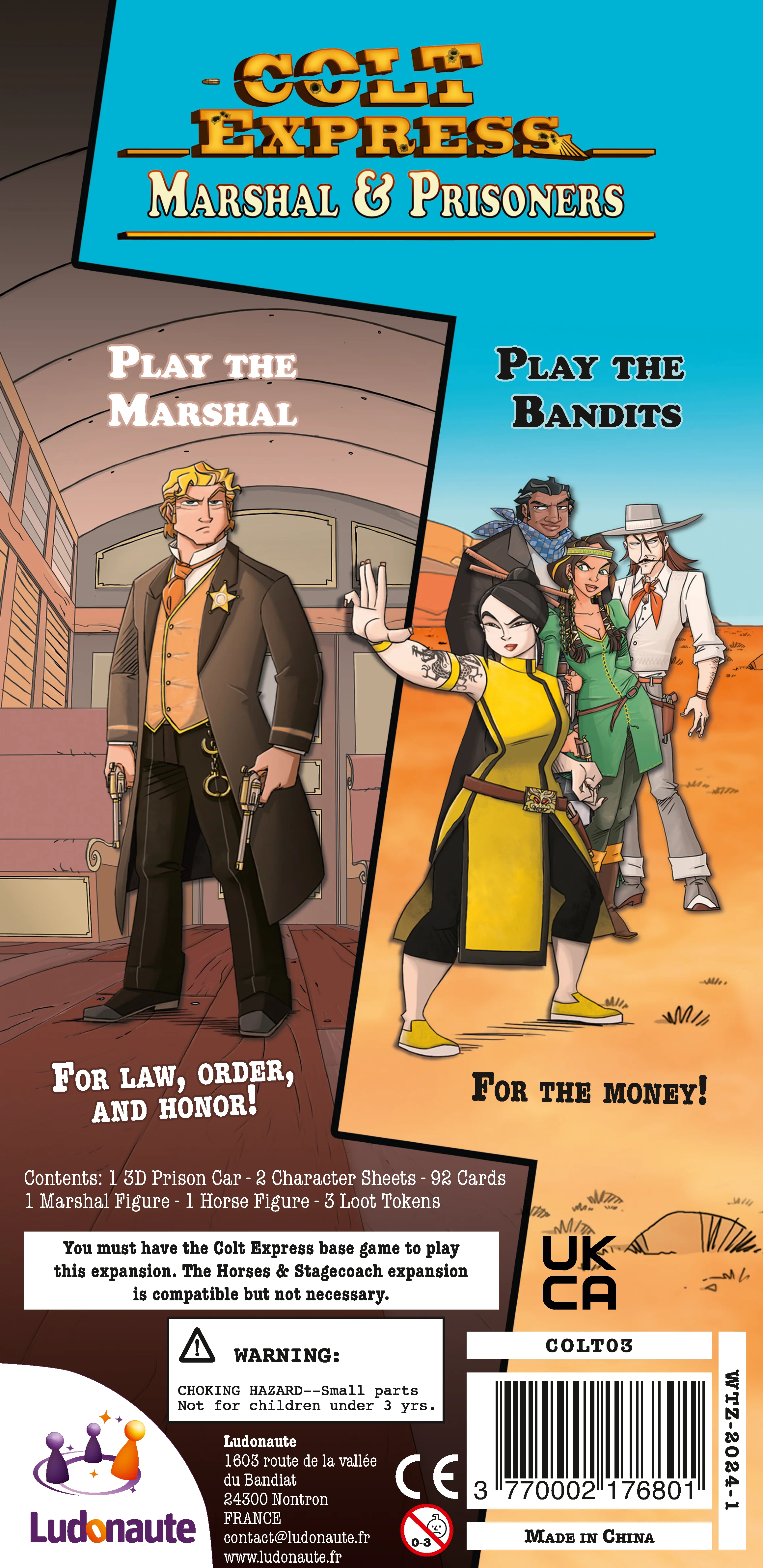 Colt Express Marshal and Prisoners - Image 4