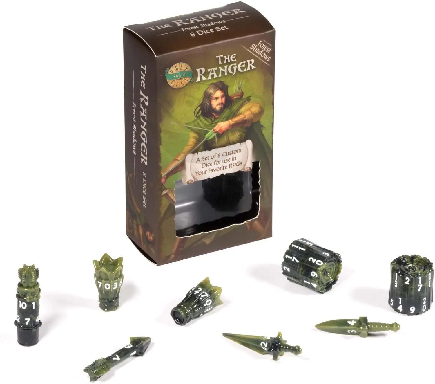 PolyHero Ranger 8 Dice Set - Image 6