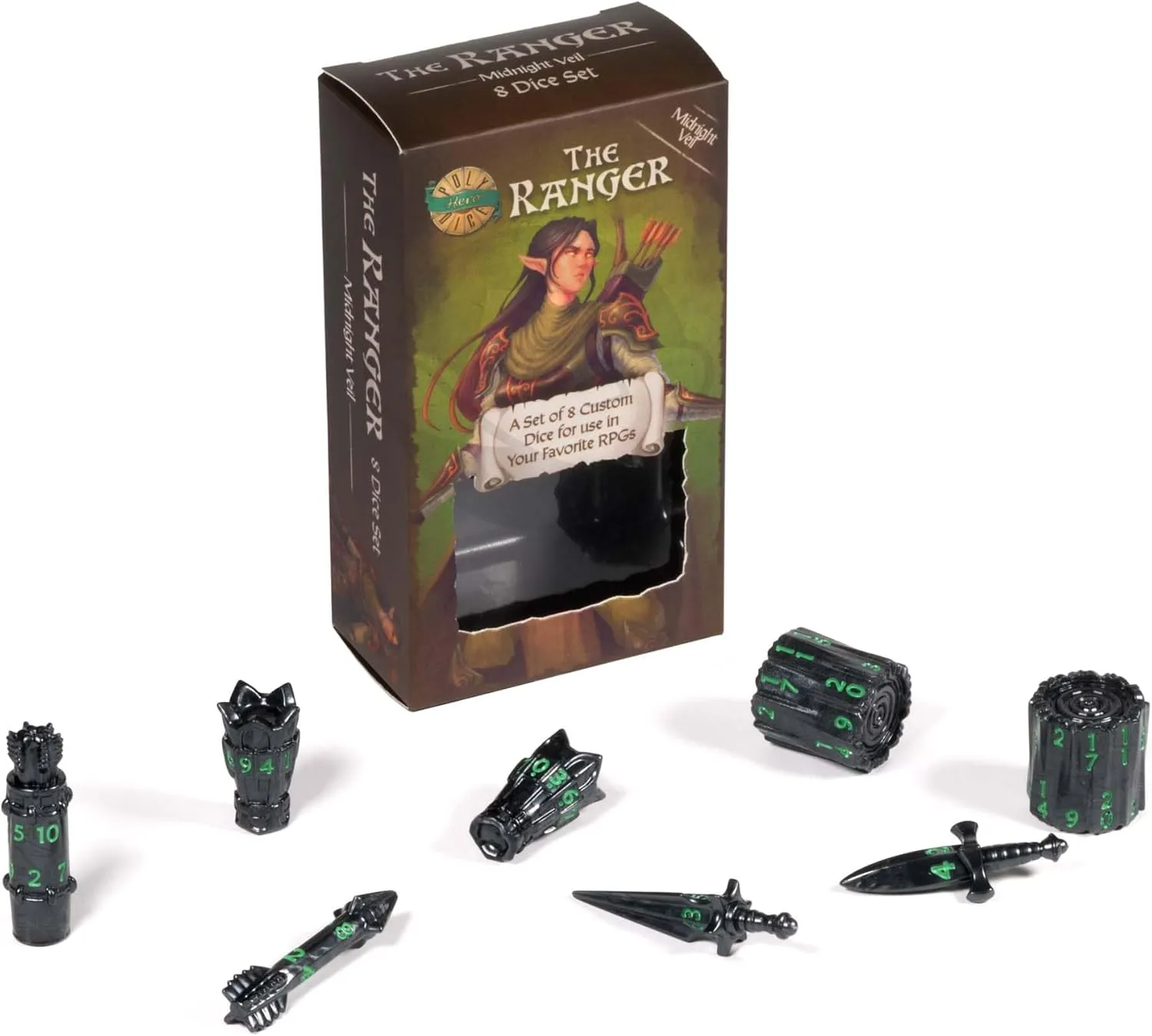 PolyHero Ranger 8 Dice Set - Image 7